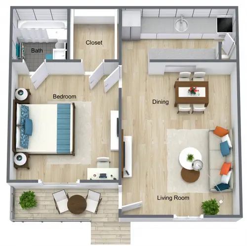 Key West Village FloorPlan 1