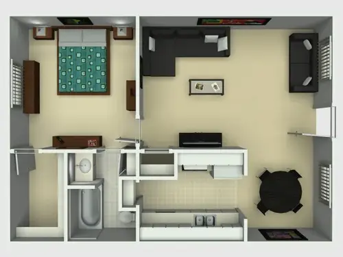 La Carmona Apartments FloorPlan 1