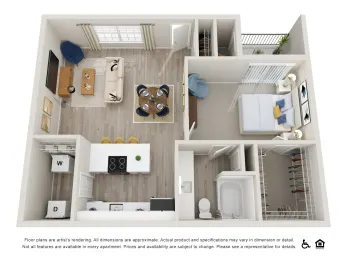 La Costa Villas Dallas Apartment Floor Plan 3