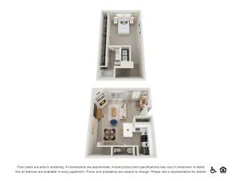 La Costa Villas Dallas Apartment Floor Plan 4