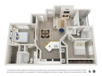 La Costa Villas Dallas Apartment Floor Plan 5