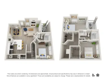 La Costa Villas Dallas Apartment Floor Plan 7