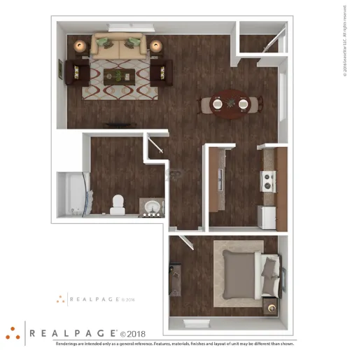 La Hacienda Apartments Dallas floorplan 1