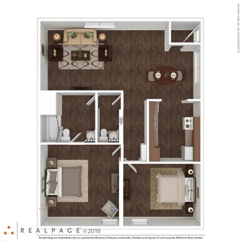 La Hacienda Apartments Dallas floorplan 2