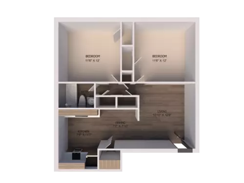 La Paloma Village Apartments Floorplan 1