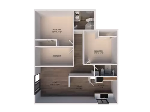 La Paloma Village Apartments Floorplan 3