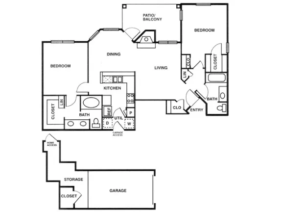 La Salle Apartments Floorplan 7