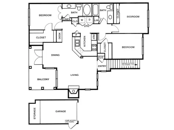 La Salle Apartments Floorplan 9