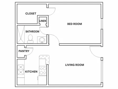 La Sevilla Apartments floor plan 1