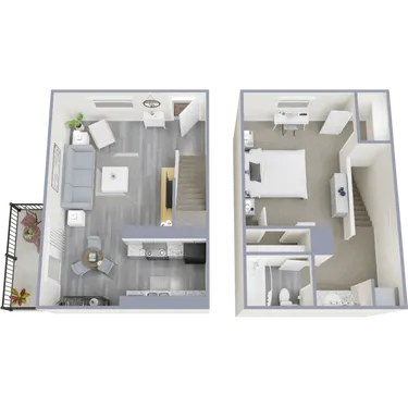 Lakeside Forest Apartments Floorplan 3