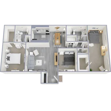 Lakeside Forest Apartments Floorplan 7