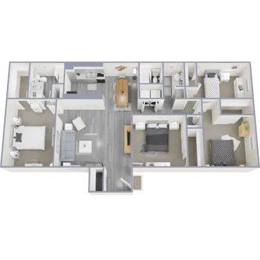 Lakeside Forest Apartments Floorplan 8