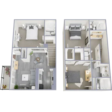 Lakeside Forest Apartments Floorplan 9