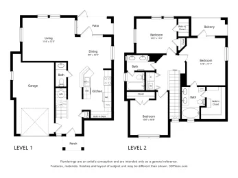 Lakeside Pointe Apartments & Townhomes Floorplan 8