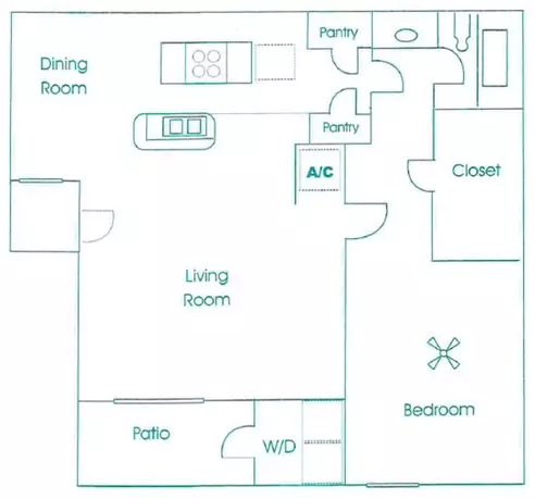 Lakeview Apartments Floorplan 2