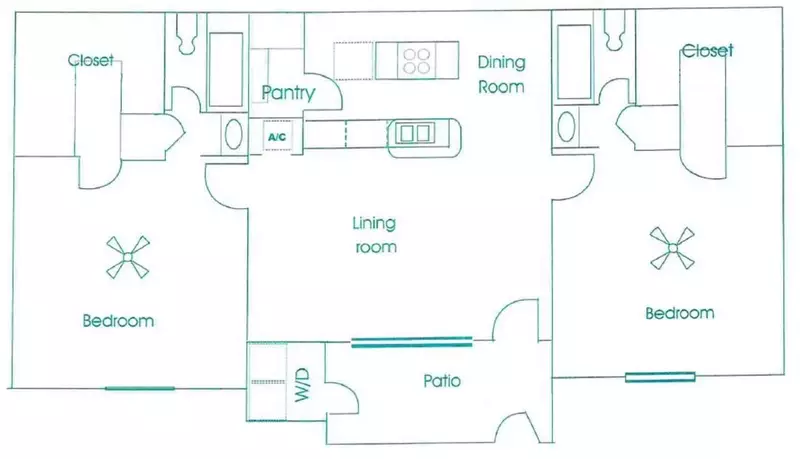 Lakeview Apartments Floorplan 3