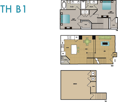 Lakewood Flats floor plan 1