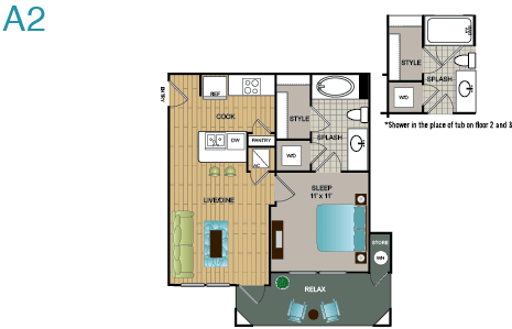 Lakewood Flats floor plan 2