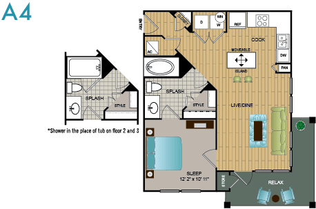 Lakewood Flats floor plan 4