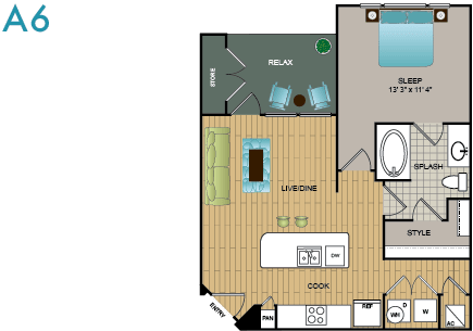 Lakewood Flats floor plan 6