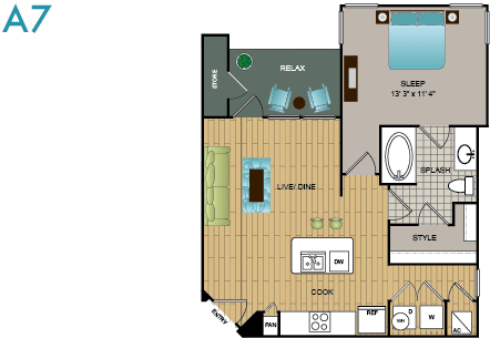 Lakewood Flats floor plan 7