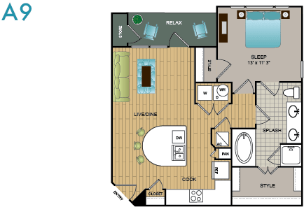 Lakewood Flats floor plan 9