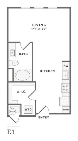 Lantower Midtown Floorplan 1