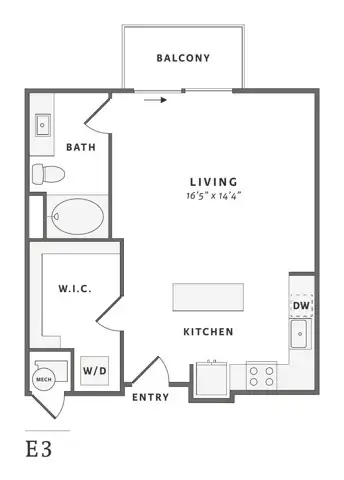 Lantower Midtown Floorplan 3