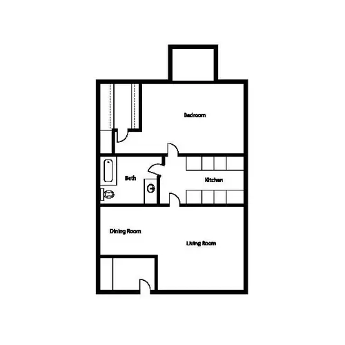 Las Rocas Apartments FloorPlan 1