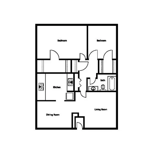 Las Rocas Apartments FloorPlan 2