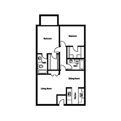 Las Rocas Apartments FloorPlan 3