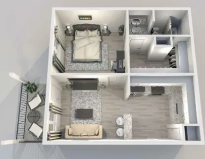 Legacy at Westchase Houston Apartment Floor Plan 1