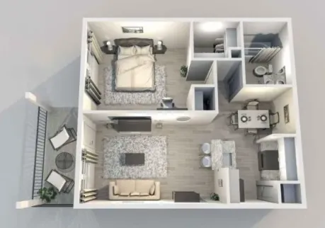 Legacy at Westchase Houston Apartment Floor Plan 2