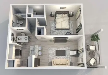 Legacy at Westchase Houston Apartment Floor Plan 3