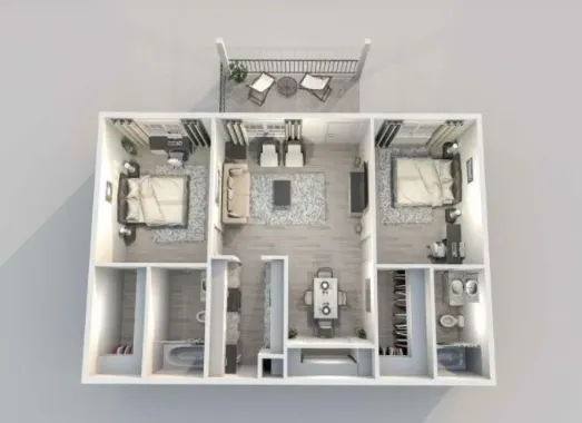 Legacy at Westchase Houston Apartment Floor Plan 6