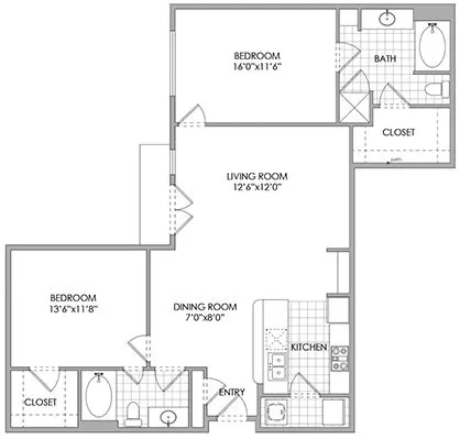 Lennox West Village floor plan 2