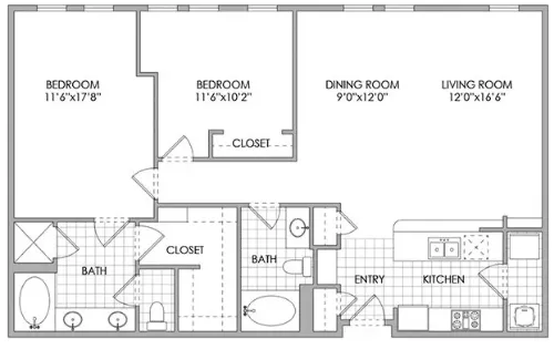 Lennox West Village floor plan 4