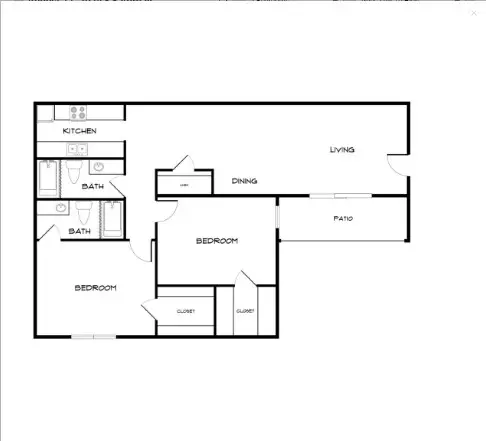 Lila Apartments Dallas floor plan 1