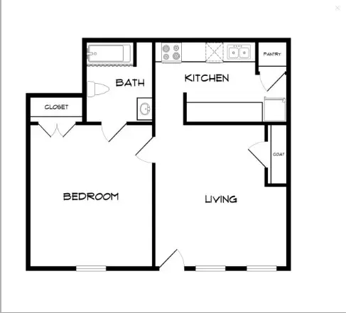 Lila Apartments Dallas floor plan 1