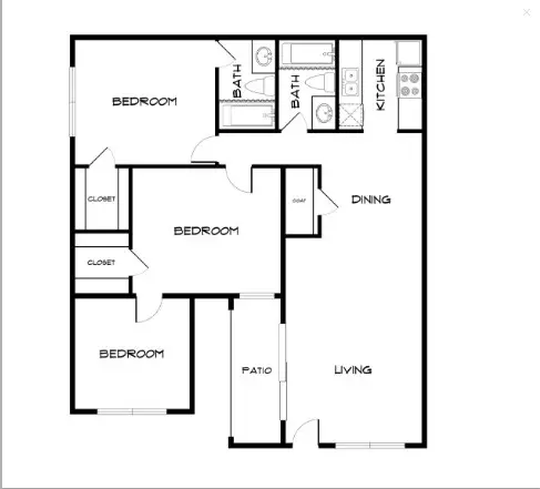 Lila Apartments Dallas floor plan 2