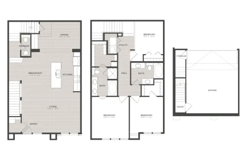 Loft and Row floor plan 1