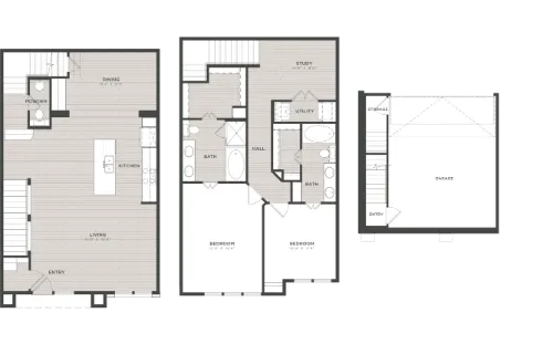 Loft and Row floor plan 1