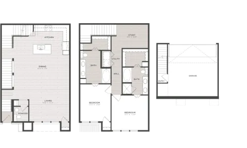 Loft and Row floor plan 2