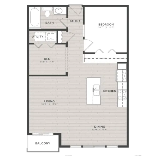 Loft and Row floor plan 2