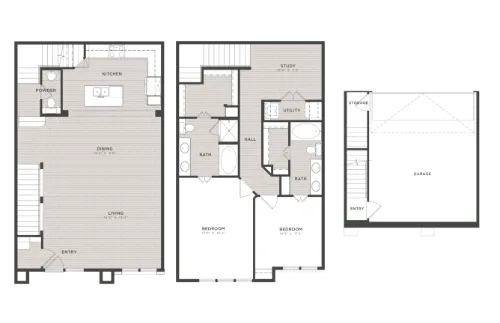 Loft and Row floor plan 3