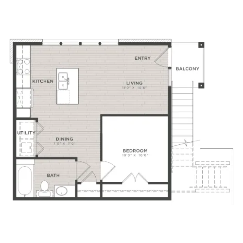 Loft and Row floor plan 4