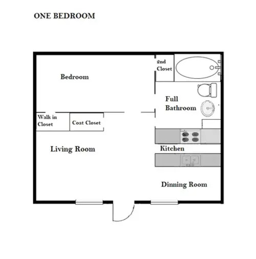 Loggins Court Apartments FloorPlan 1