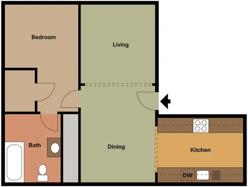 Maderas Apartments FloorPlan 1