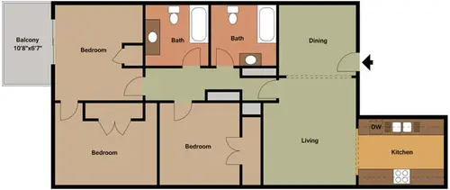 Maderas Apartments FloorPlan 4