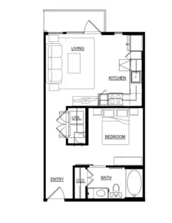 Magnolia Off Sylvan Dallas Floorplan 1